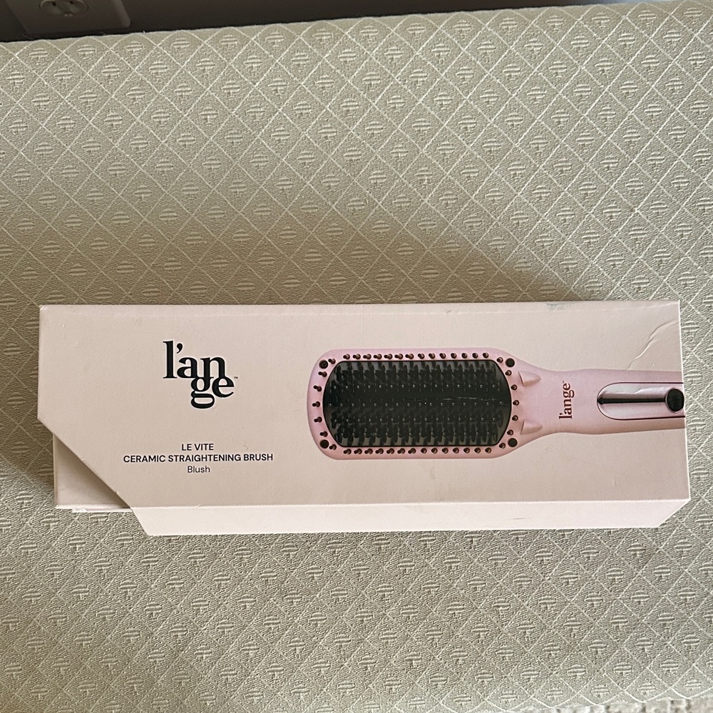 Lange Le Vite Ceramic Straightening Brush - Pink